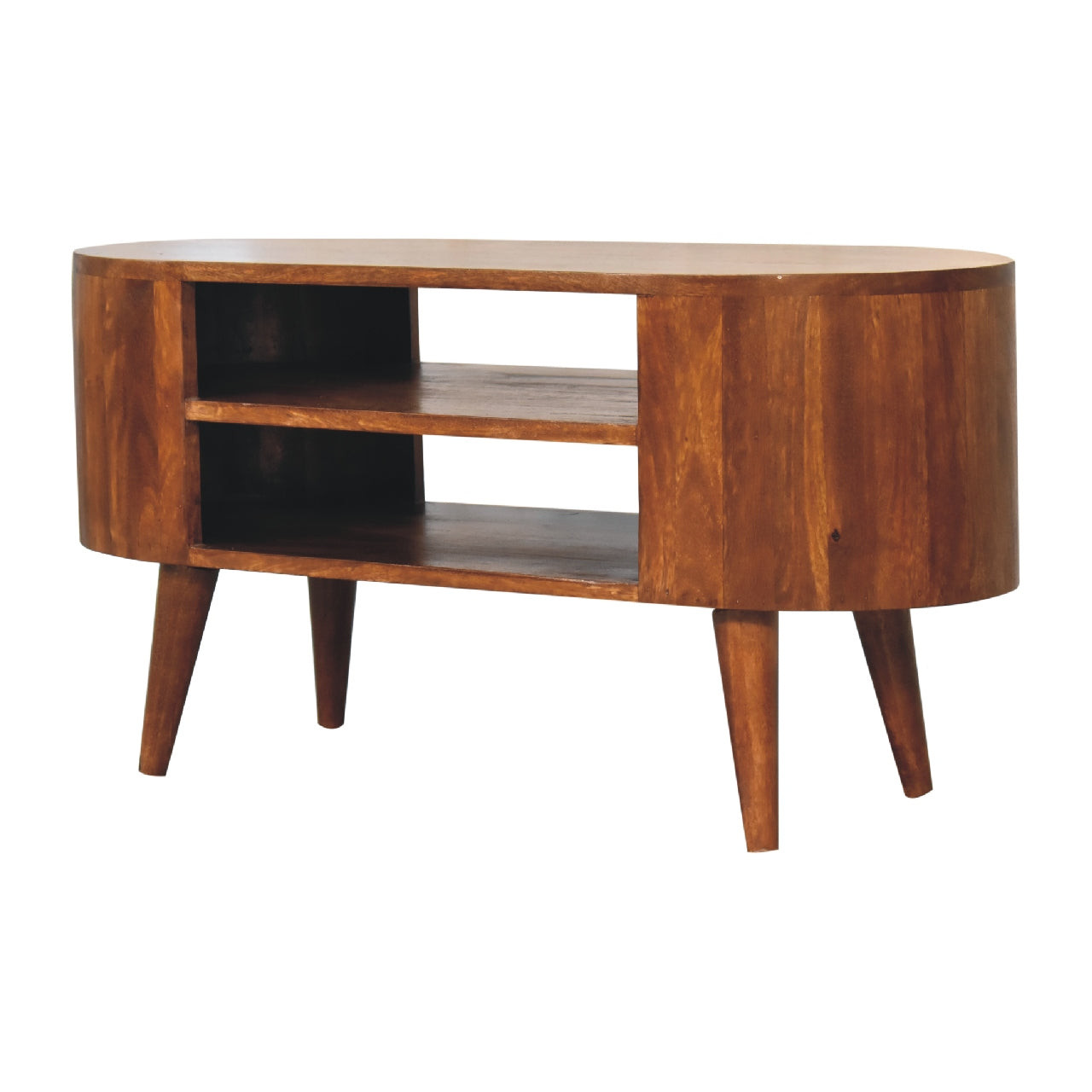 Solid Wood Cortez Chestnut Media Unit