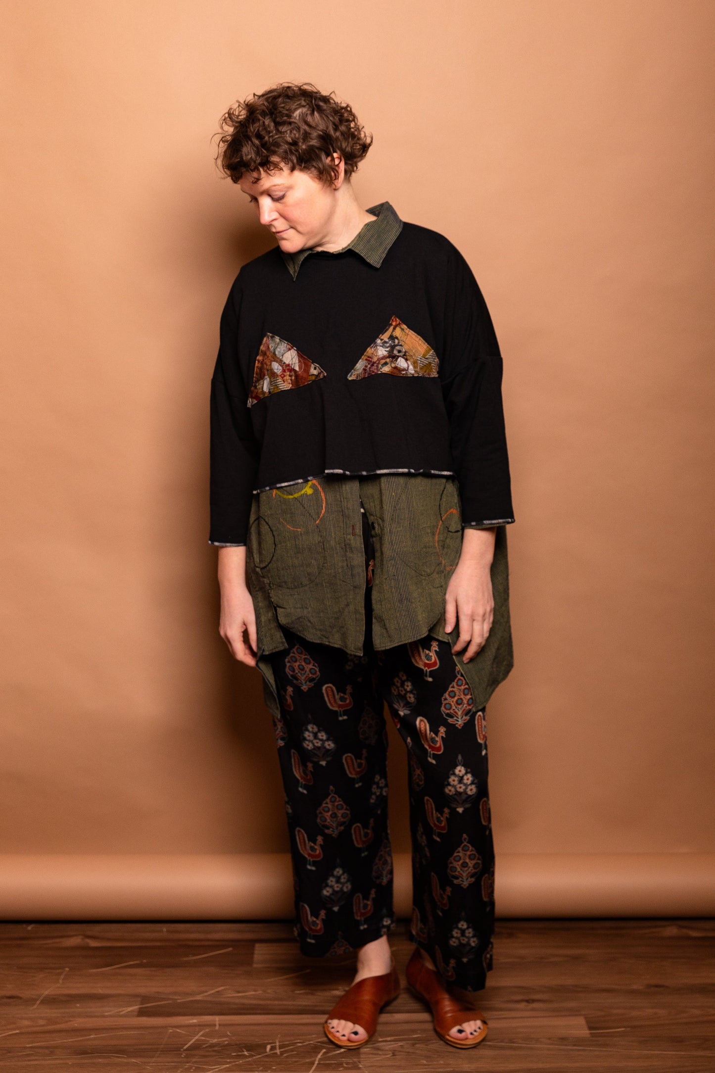 Bamboo & Organic Cotton "Cruel Summer" Sweat with Archival "Confetti" Silk