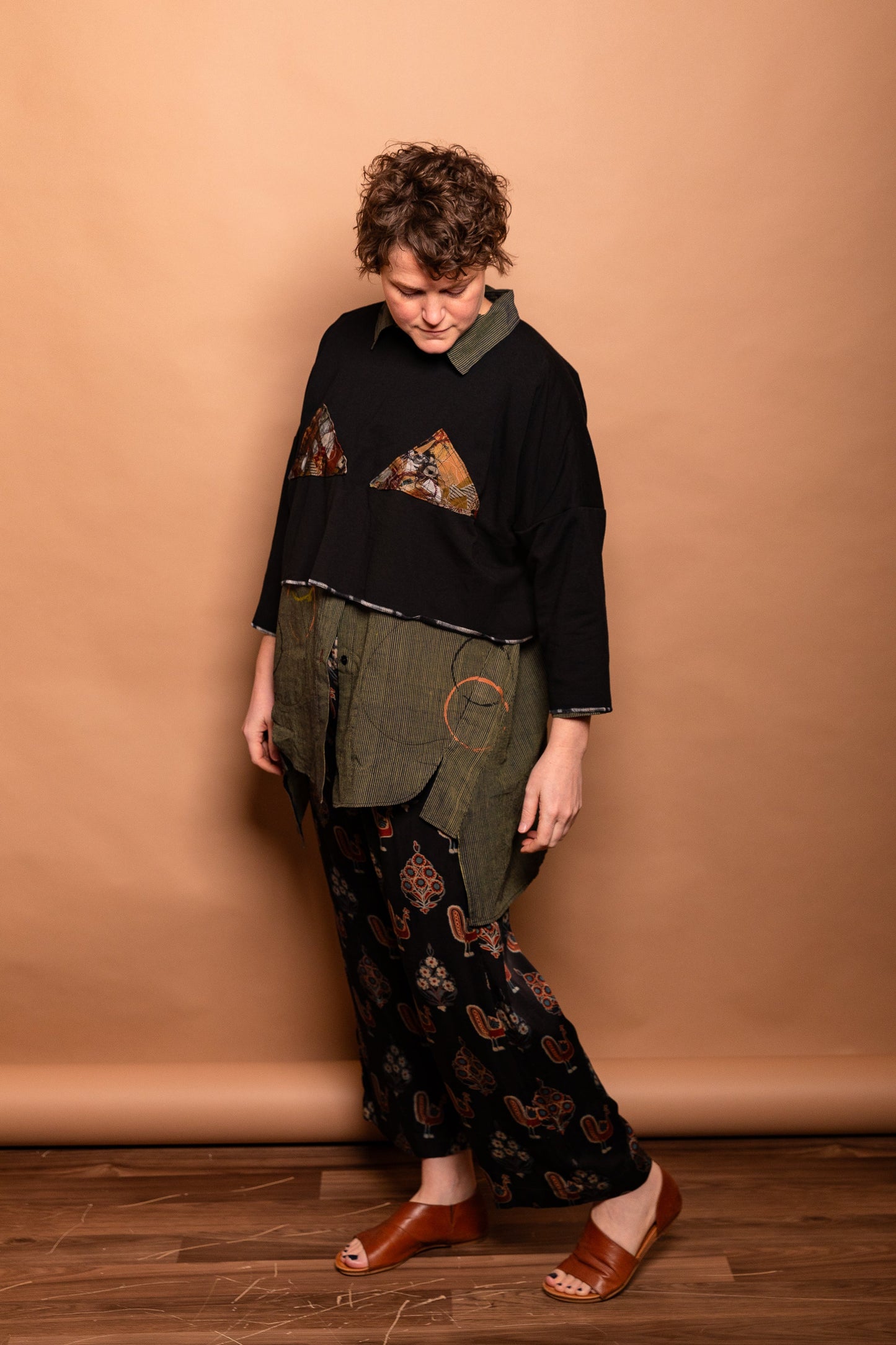 Bamboo & Organic Cotton "Cruel Summer" Sweat with Archival "Confetti" Silk