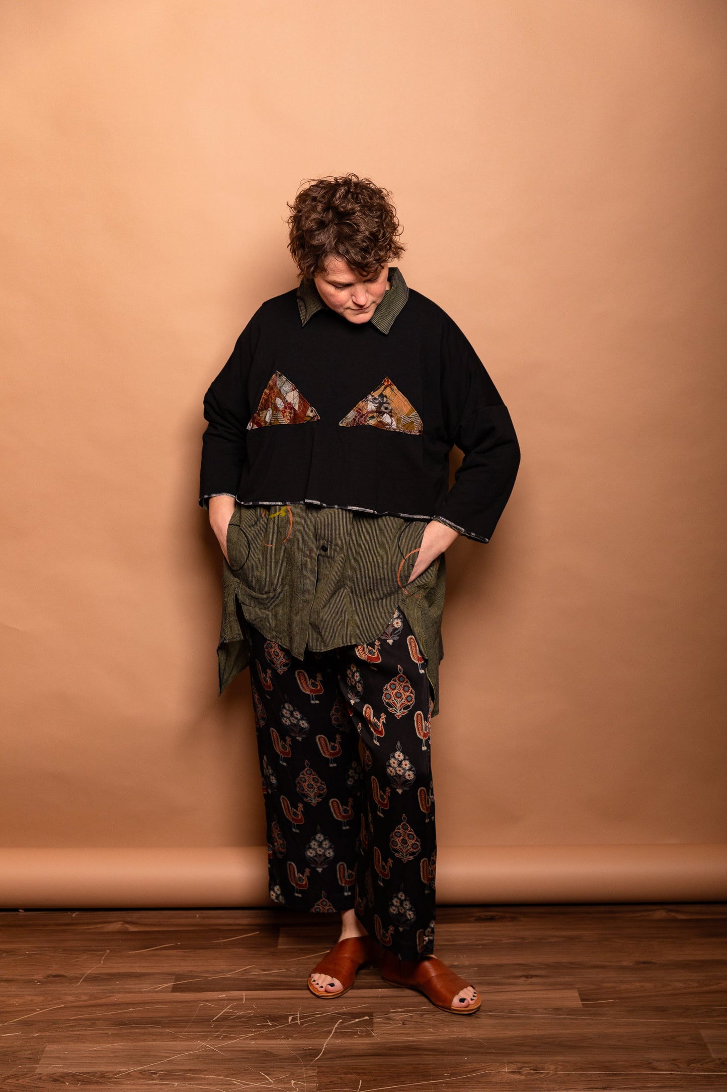 Bamboo & Organic Cotton "Cruel Summer" Sweat with Archival "Confetti" Silk