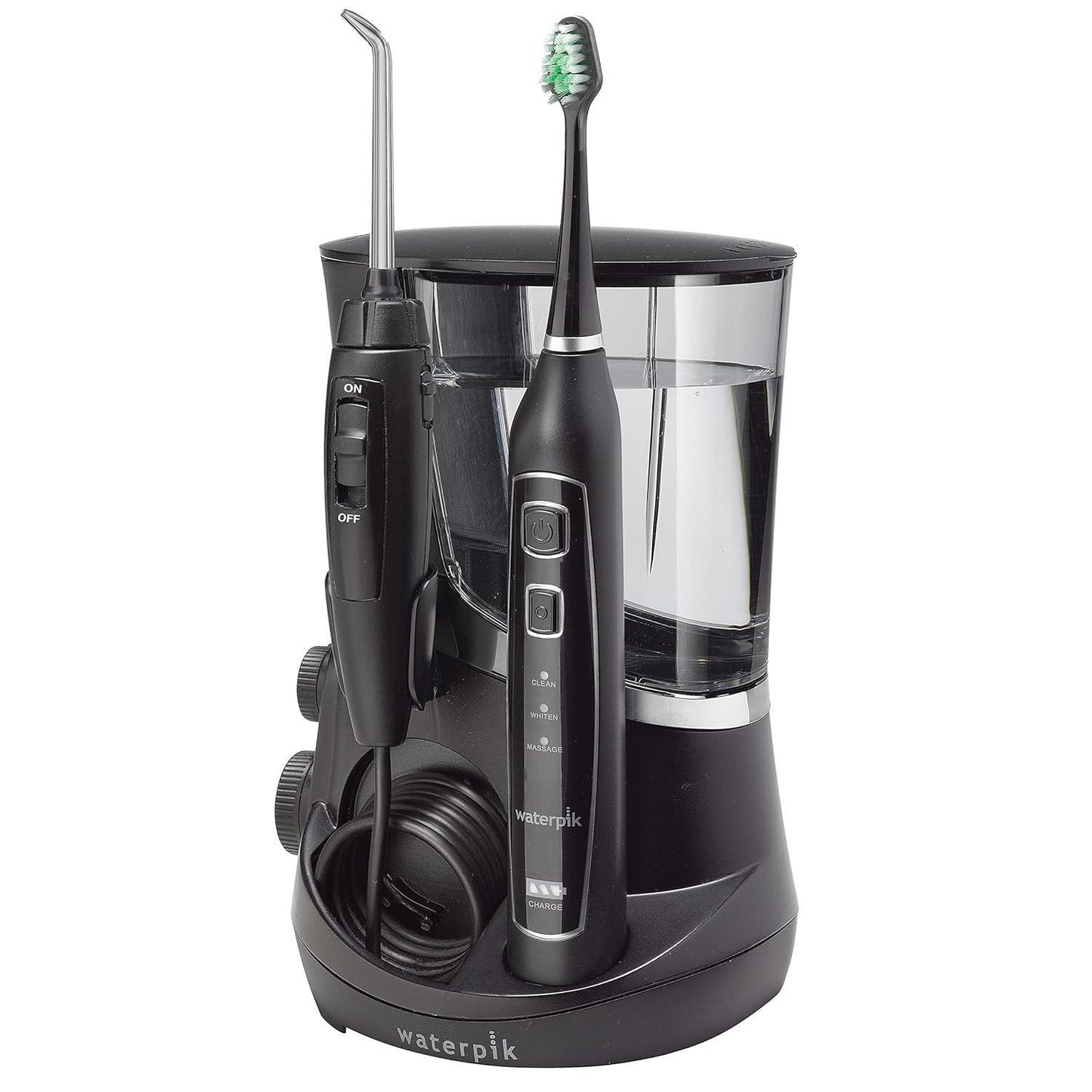 Waterpik Water Flosser + Sonic Toothbrush Complete Care 5.0 Black