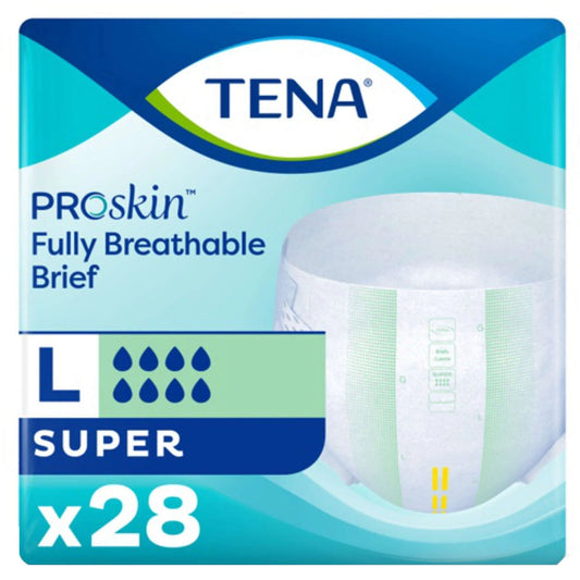 Tena Super Incontinence Brief, Maximum Absorbency, Large