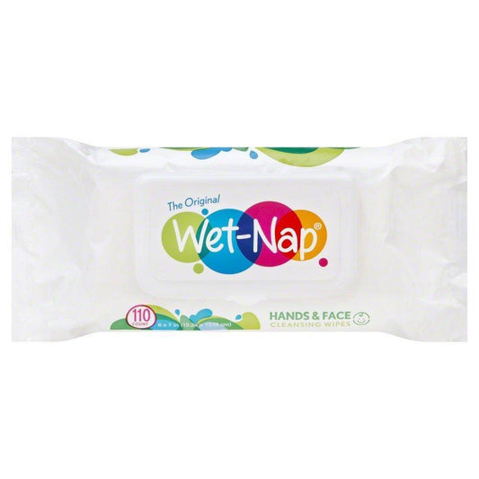 Wet Nap Hands & Face Cleansing Wipes, 110 Sheets