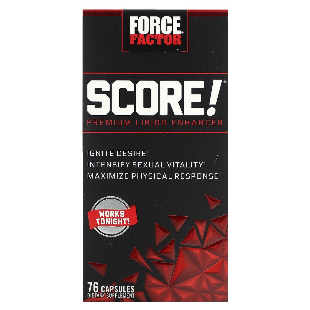 Force Factor Score! Premium Libido Enhancer, 76 Capsules