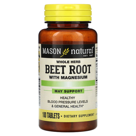 Mason Natural Beet Root With Magnesium Tablets