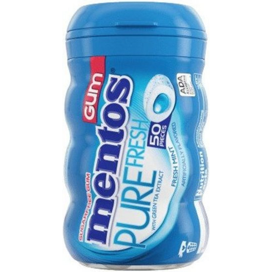 Mentos Pure Fresh Gum, Spearmint, With Green Tea Extract