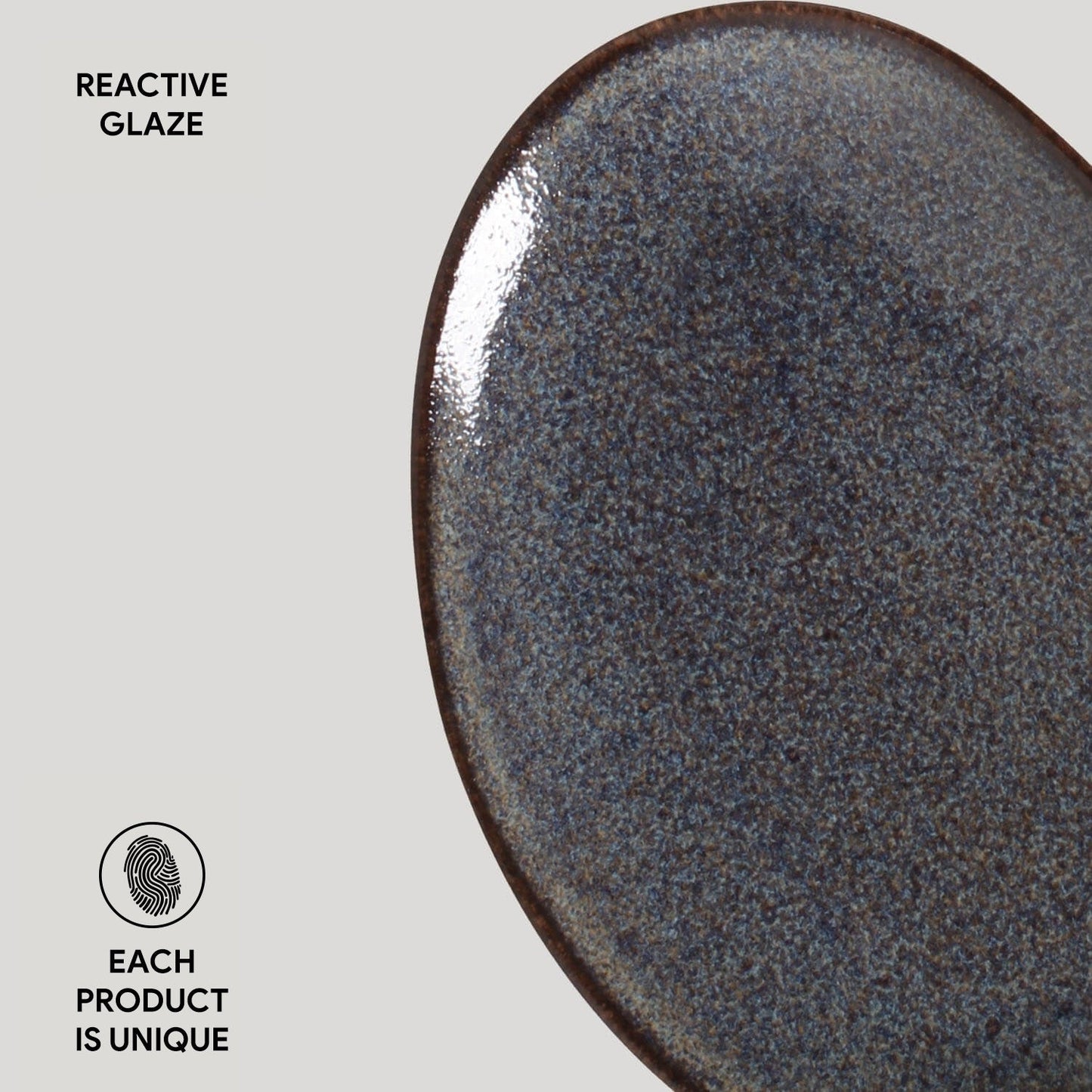 Oval Dessert Plate Set of 4