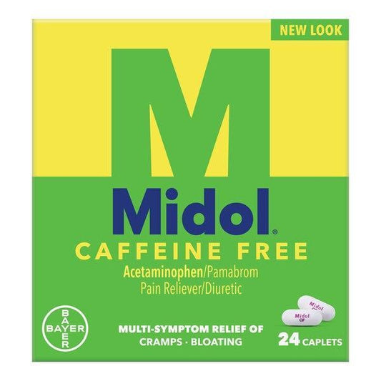 Midol Caffeine Free Menstrual Period Symptoms Relief Caplets