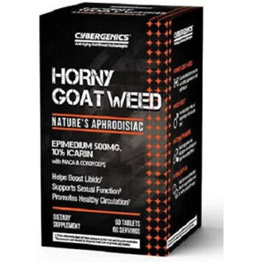 Cybergenics Horny Goat Weed 500mg Nature's Aphrodisiac 60 Tablets