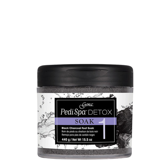 Gena Pedi Spa Detox Black Charcoal Soak 15.5 Oz