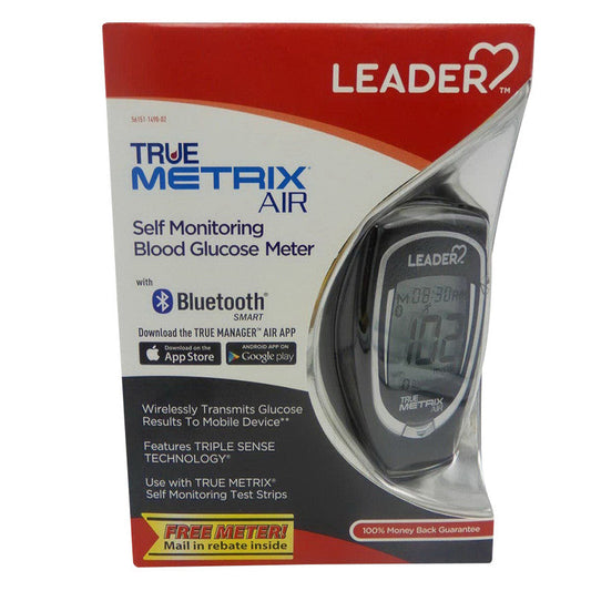 Leader Health Care True Metrix Air Self Monitoring Bluetooth Glucose Meter