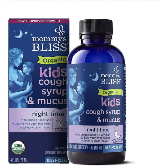 Mommy's Bliss Cough Syrup & Mucus Relief, Organic, + Immunity Boost 4 Oz