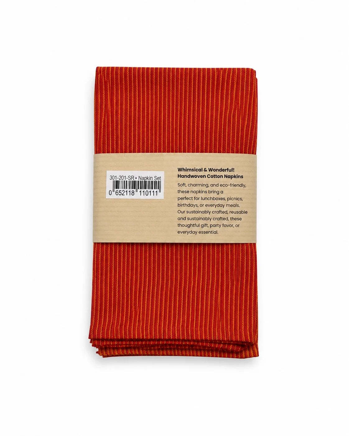 Handwoven Cotton Napkins, Set of 4