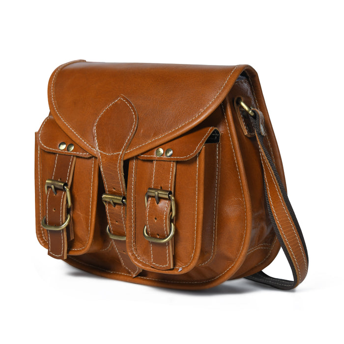 2-Pocket Leather Sling For Women - Osadia Concept Store