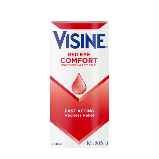 Visine Red Eye Comfort Redness Reliever Drops - 0.5 Fluid Ounce