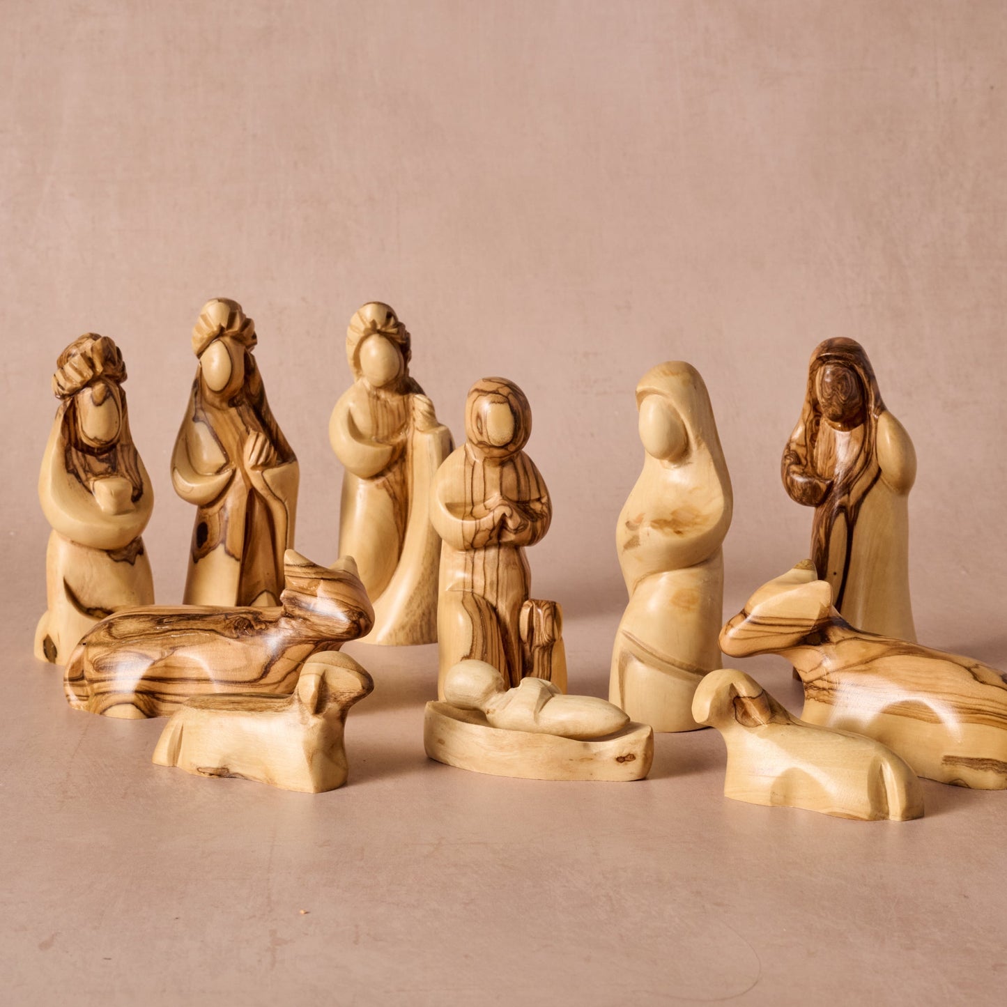 Carved Olive Wood Nativity