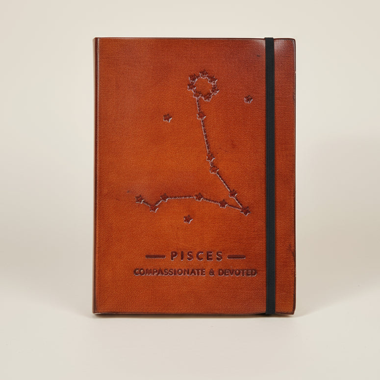 Astrology Zodiac Handmade Leather Journal