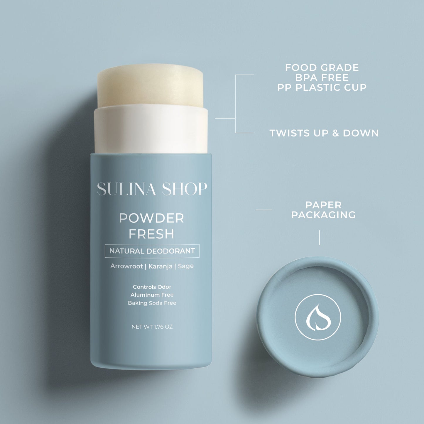 Powder Fresh Natural Deodorant Duo Set