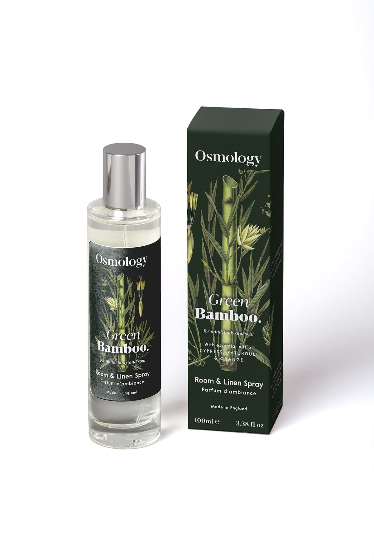 Green Bamboo Room Spray - Cypress Patchouli and Orange