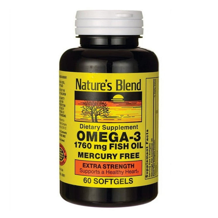 Nature's Blend Omega 3 Fish Oil Extra Strength 1760 Mg Softgels