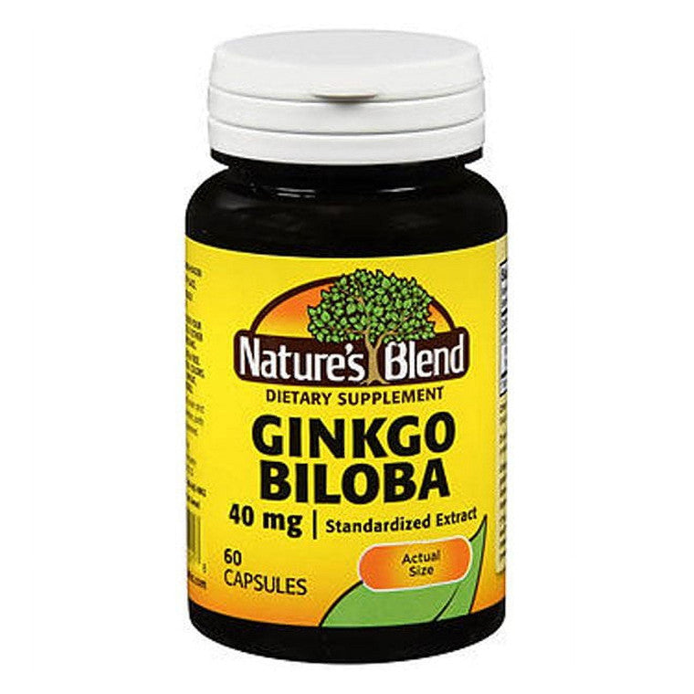 Nature's Blend Ginkgo Biloba Extract, 40 Mg, 60 Caps - Osadia Concept Store
