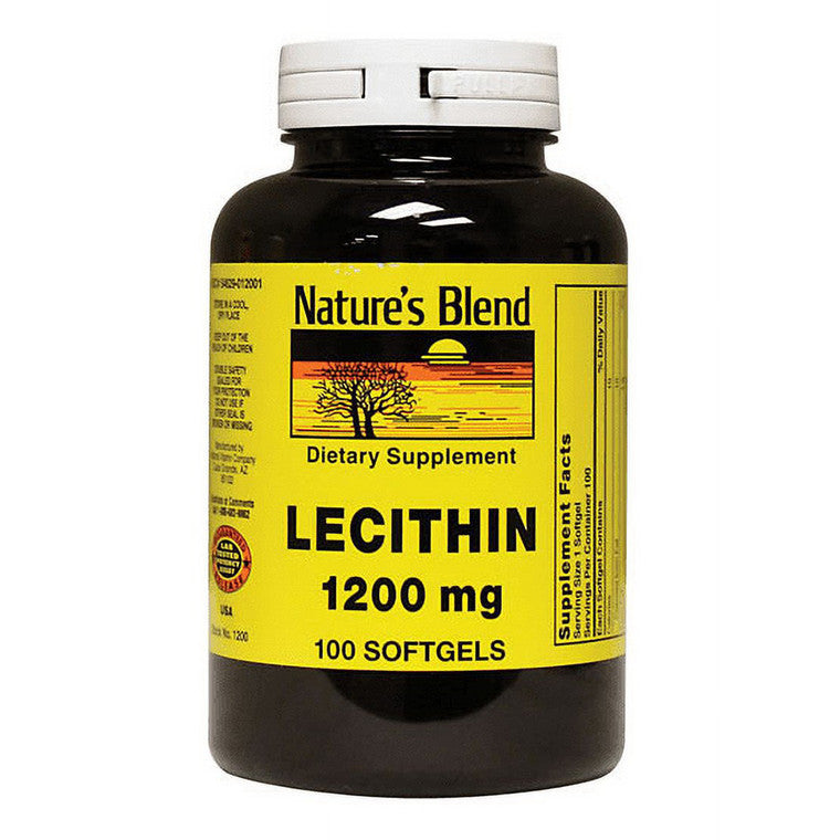 Nature's Blend Lecithin, 1200 Mg, 100 Softgels