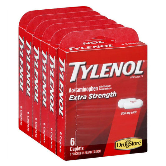 Tylenol 500 Mg White Extra Strength Acetaminophen