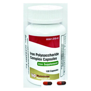 Westminster Iron Polysaccharide Complex Supplement Capsules