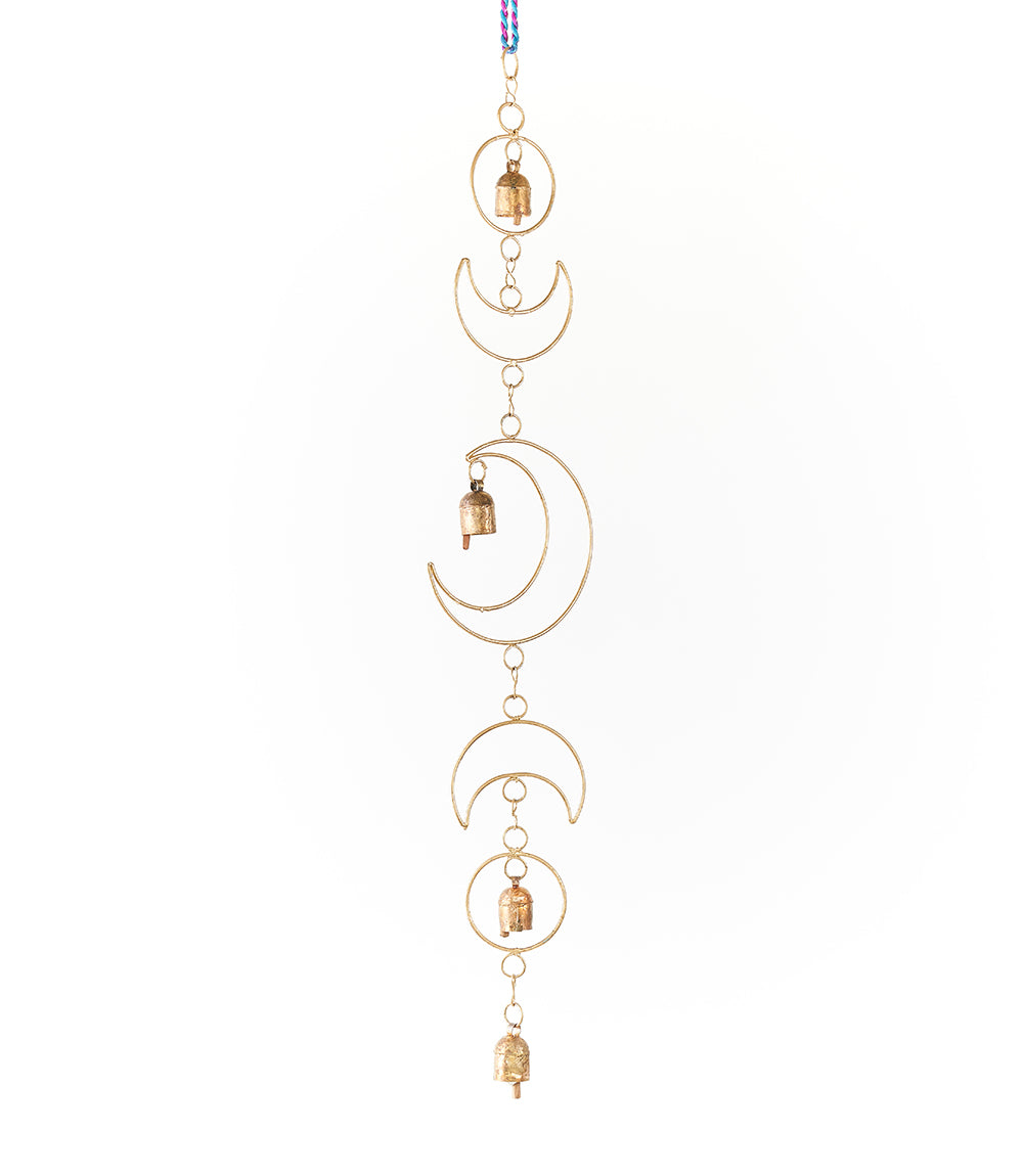 Indukala Large Moon Phase Bell Wind Chime - Home Decor - Osadia Concept Store