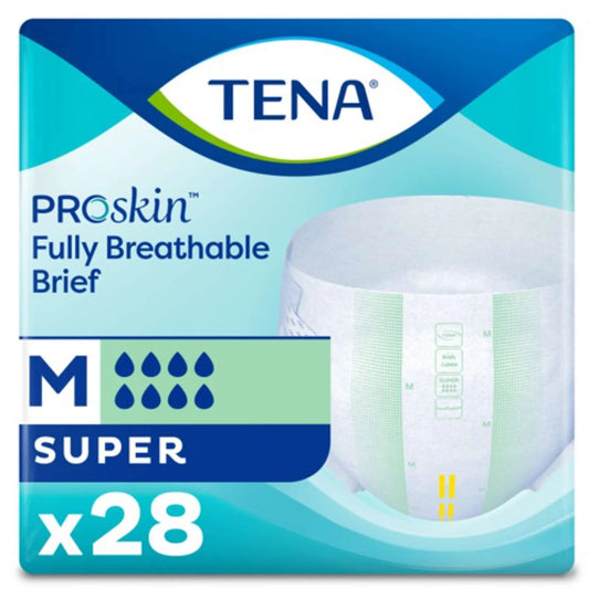 Tena Super Adult Heavy-Absorbent Incontinence Brief, Medium