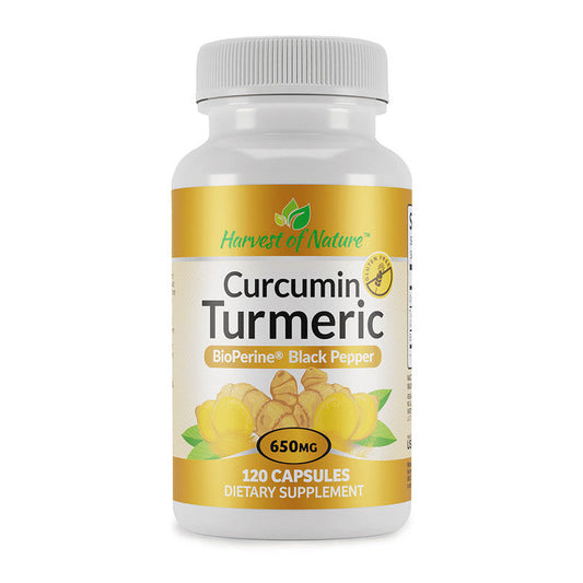 Harvest of Nature Curcumin Turmeric 650 Mg Capsules