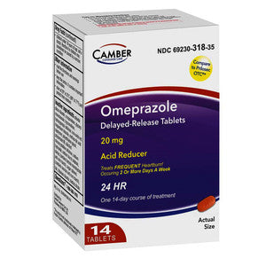 Camber Omeprazole Delayed Release Tablets 20 Mg - Acid Reducer