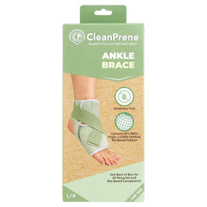 CleanPrene Ankle Brace, Sustainable, Biobased Support, One Size