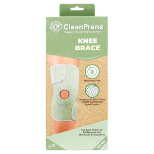 CleanPrene Knee Brace, Sustainable, Biobased Support, One Size