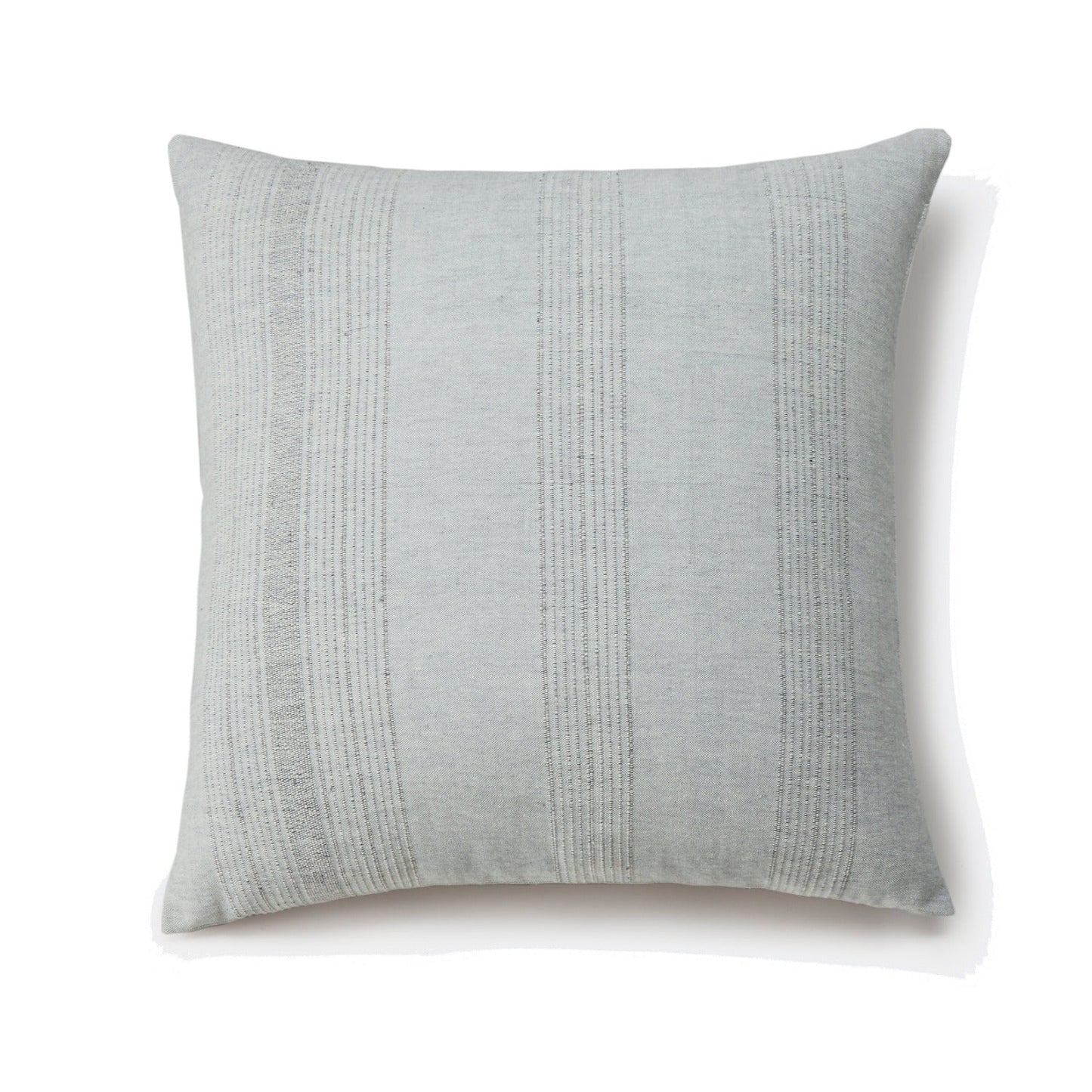 ECOLOOM Handwoven Cotton Pillow with Down-Alternative Insert – Raised Weave Texture, Fair Trade