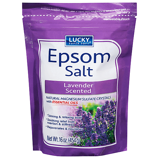 Lucky Super Soft Epsom Salt, Lavender Scented 16 Oz