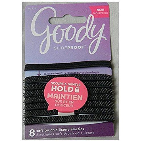 Goody SlideProof Elastics, Silicone, Soft Touch