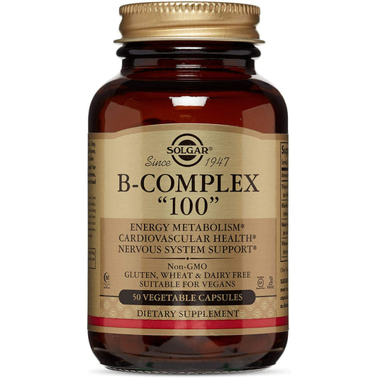 Solgar Vitamin B-Complex "100" Vegetable Capsules, 50