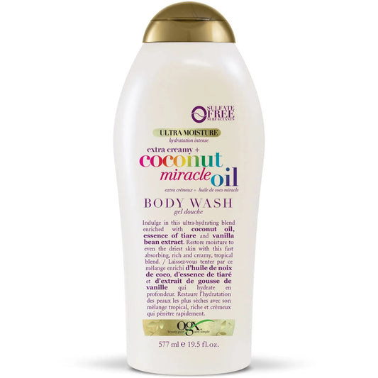 OGX Extra Creamy + Coconut Miracle Oil Ultra Moisture Body Wash - 19.5 Fl Oz