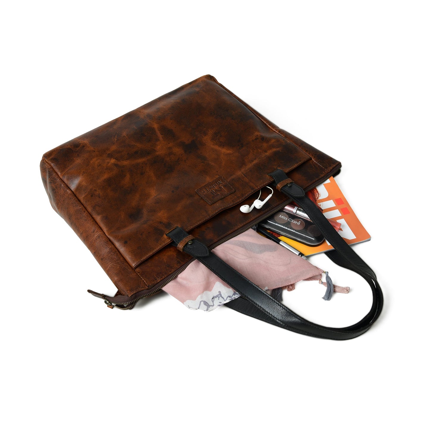 Portland Leather Tote with Zipper - Osadia Concept Store