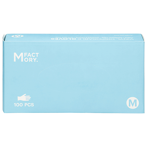 MFactory. Medium Vinyl Disposable Gloves