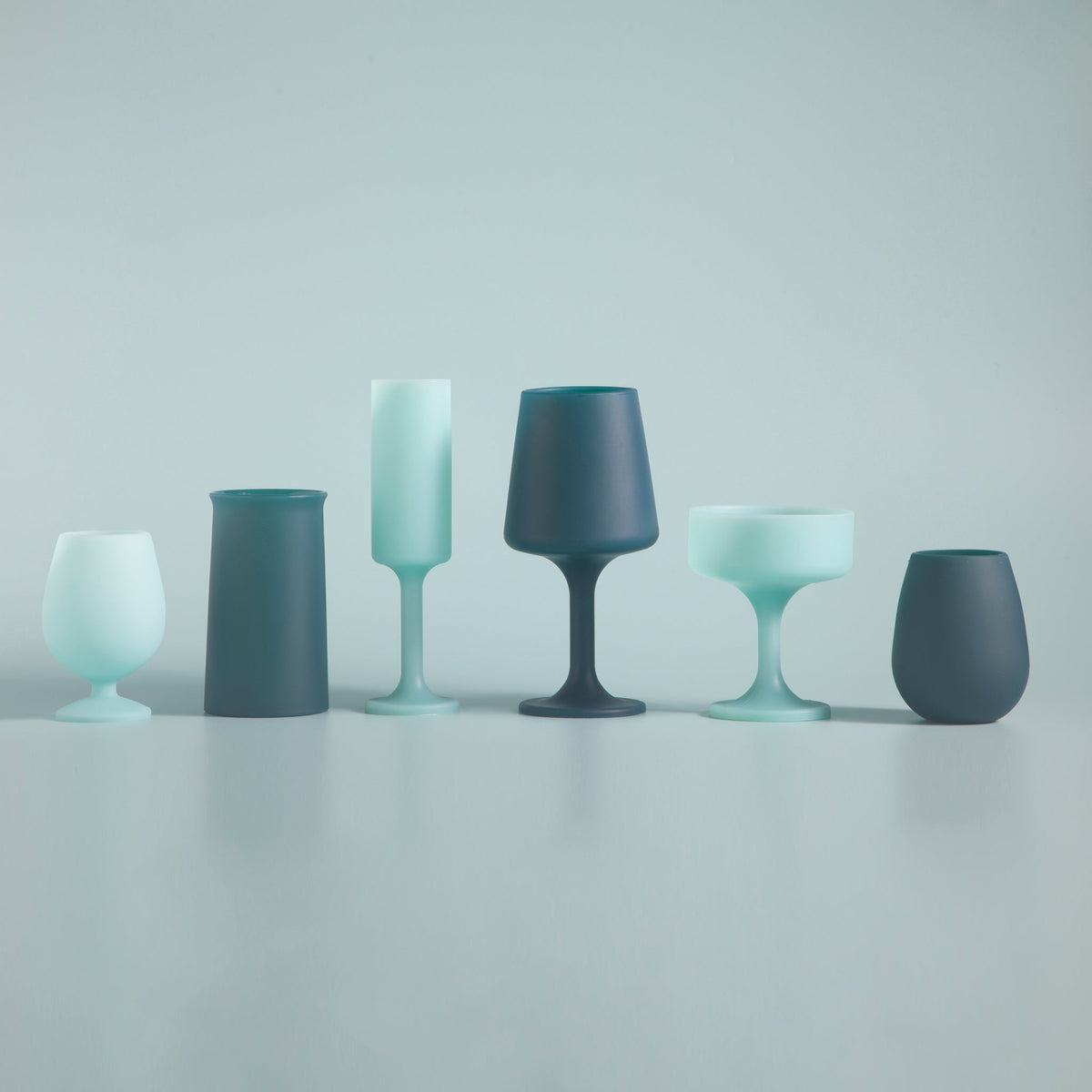 mist + ink | stemm | silicone unbreakable wine glasses