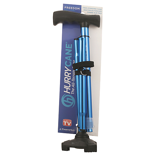 HurryCane Freedom Edition Folding With T Handle, Blue