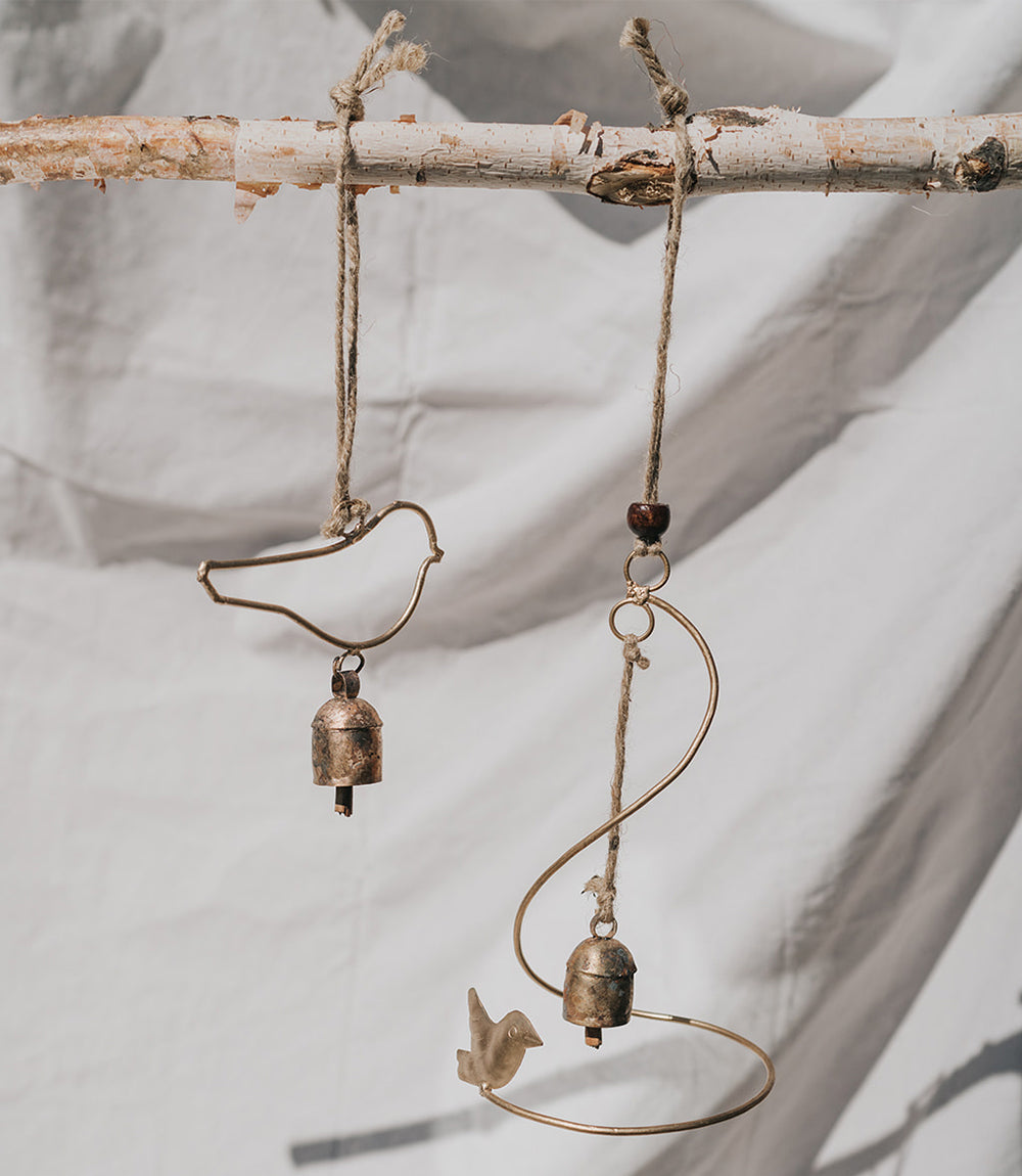 Air Element Bird Bell Wind Chime - Fair Trade Garden - Osadia Concept Store