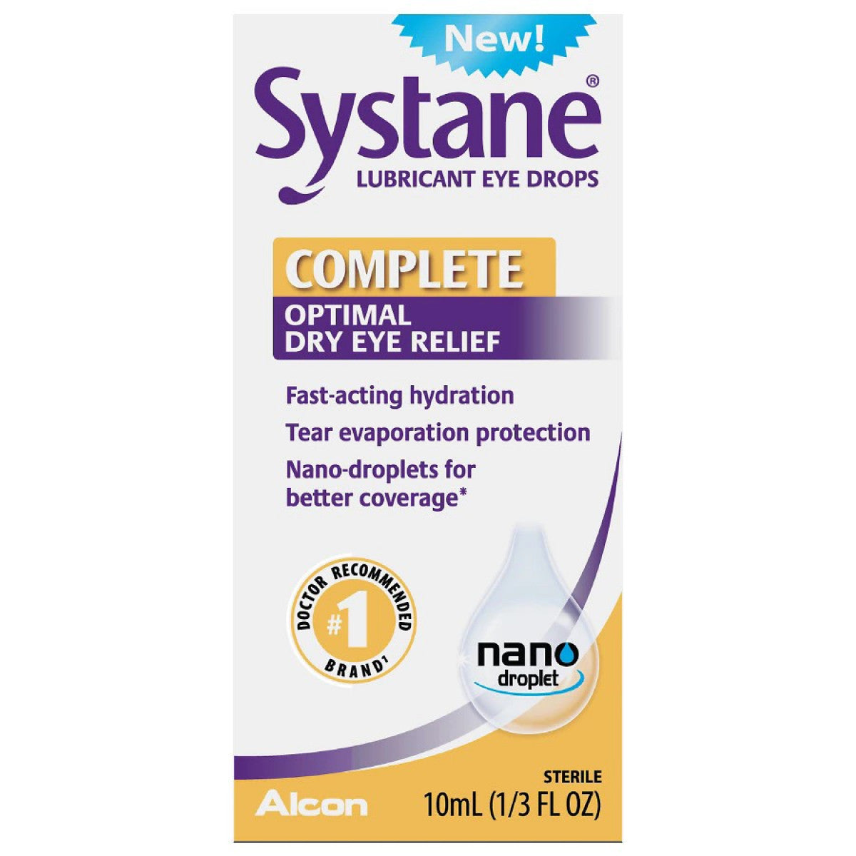 Systane Complete Lubricant Eye Drops 0.33 Fl Oz