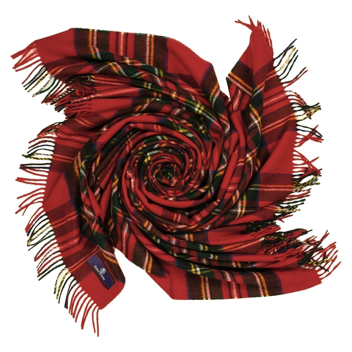Prince of Scots  Merino Wool Throw - Royal Stewart