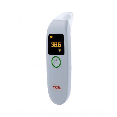 Mobi DualScan FeverTrack Ear & Forehead Medical Grade Thermometer W/ Medication Reminder Alarm