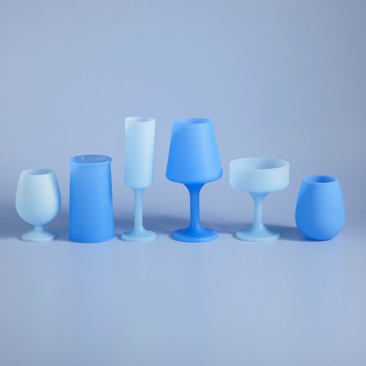 sky + kingfisher | swepp | silicone unbreakable wine glasses