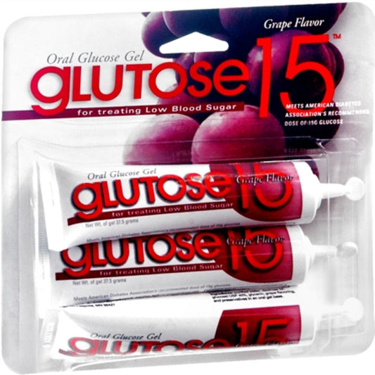Glutose 15 Oral Grape Flavor Glucose Gel 45 G