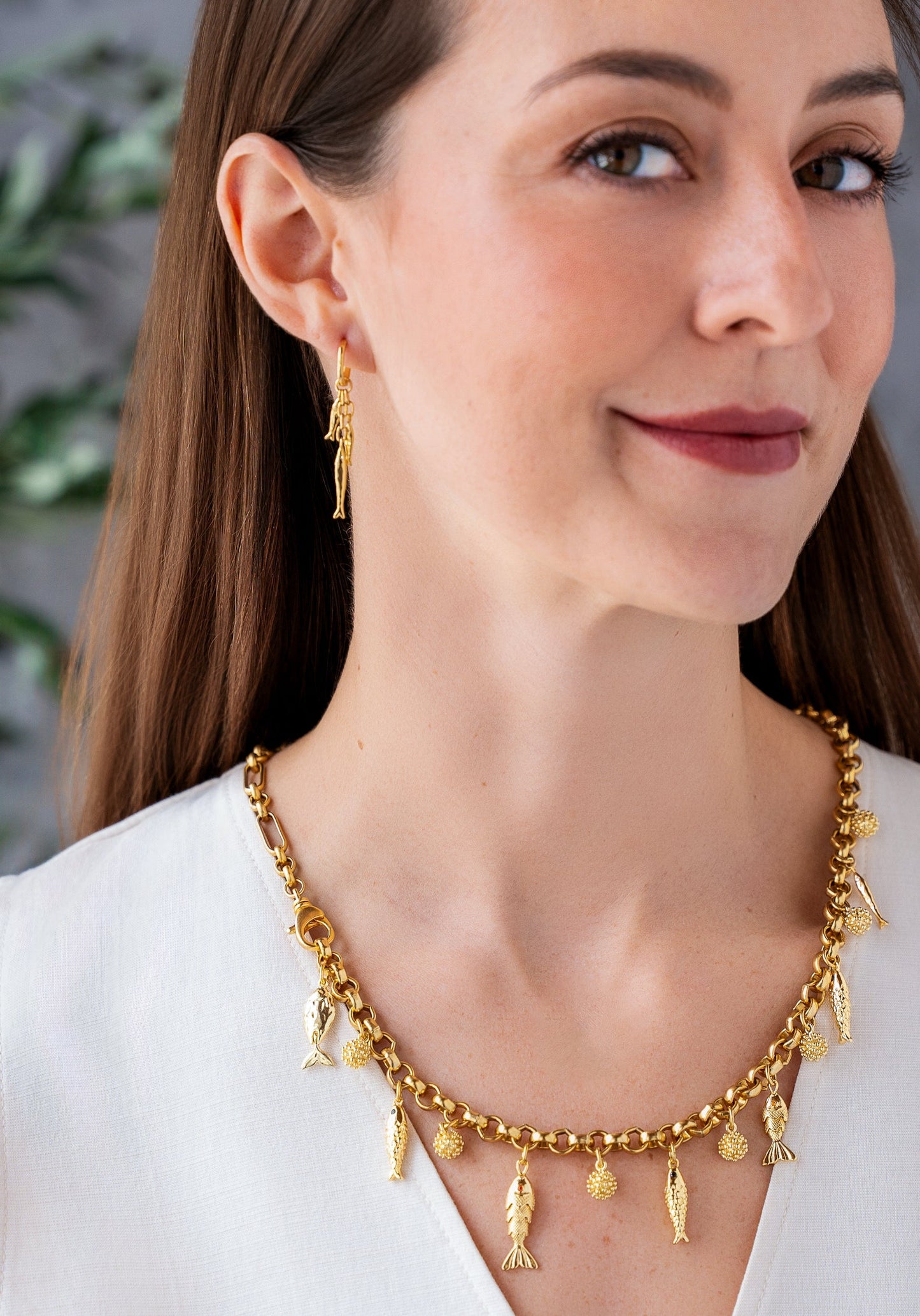 Fish Charm Convertible Necklace